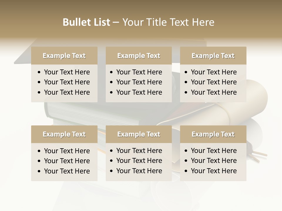 Graduating Cap School PowerPoint Template