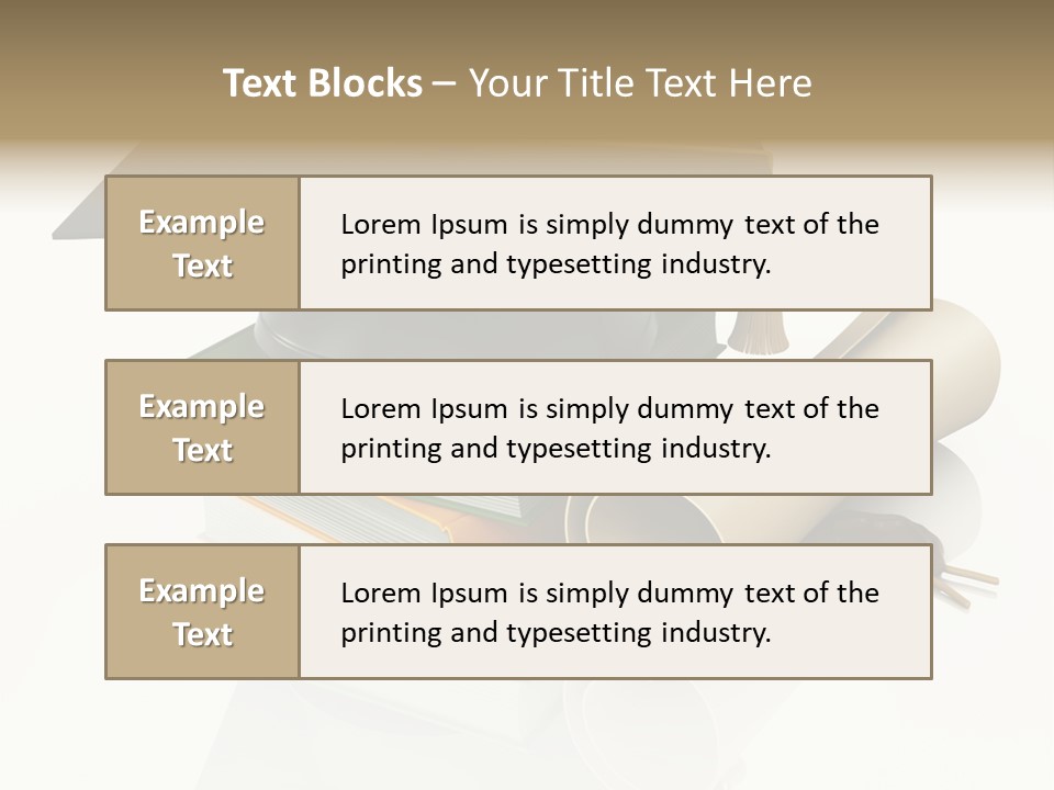 Graduating Cap School PowerPoint Template