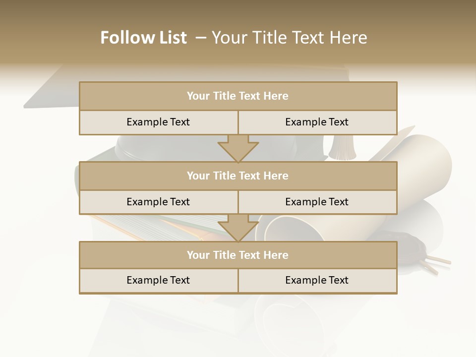 Graduating Cap School PowerPoint Template