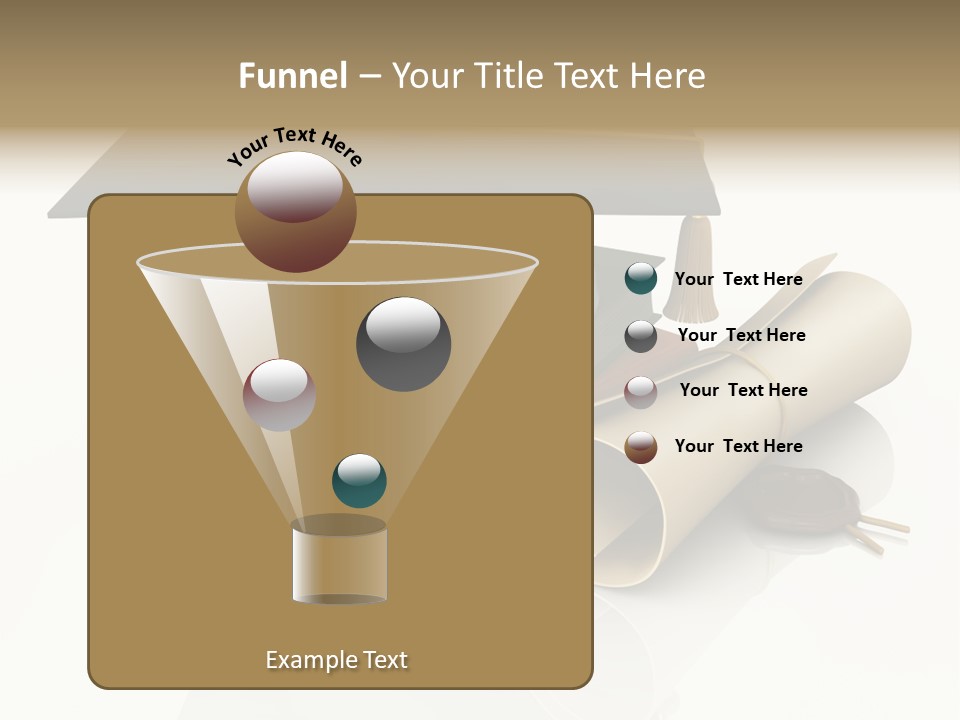 Graduating Cap School PowerPoint Template