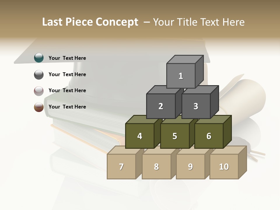 Graduating Cap School PowerPoint Template