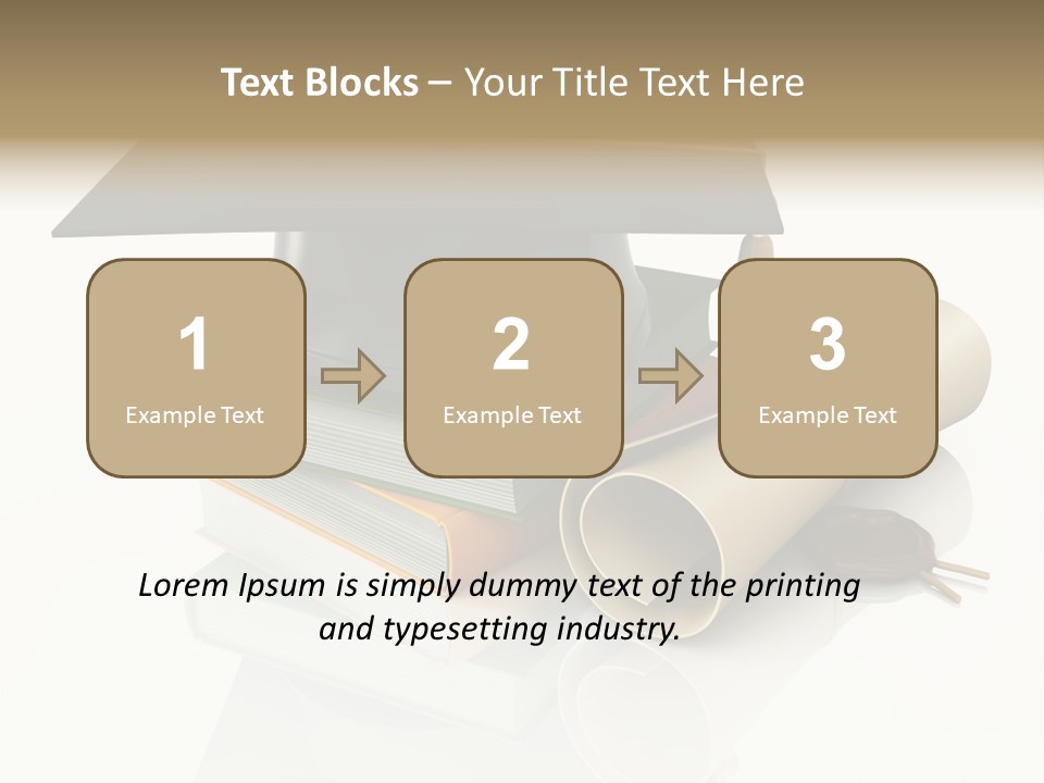 Graduating Cap School PowerPoint Template