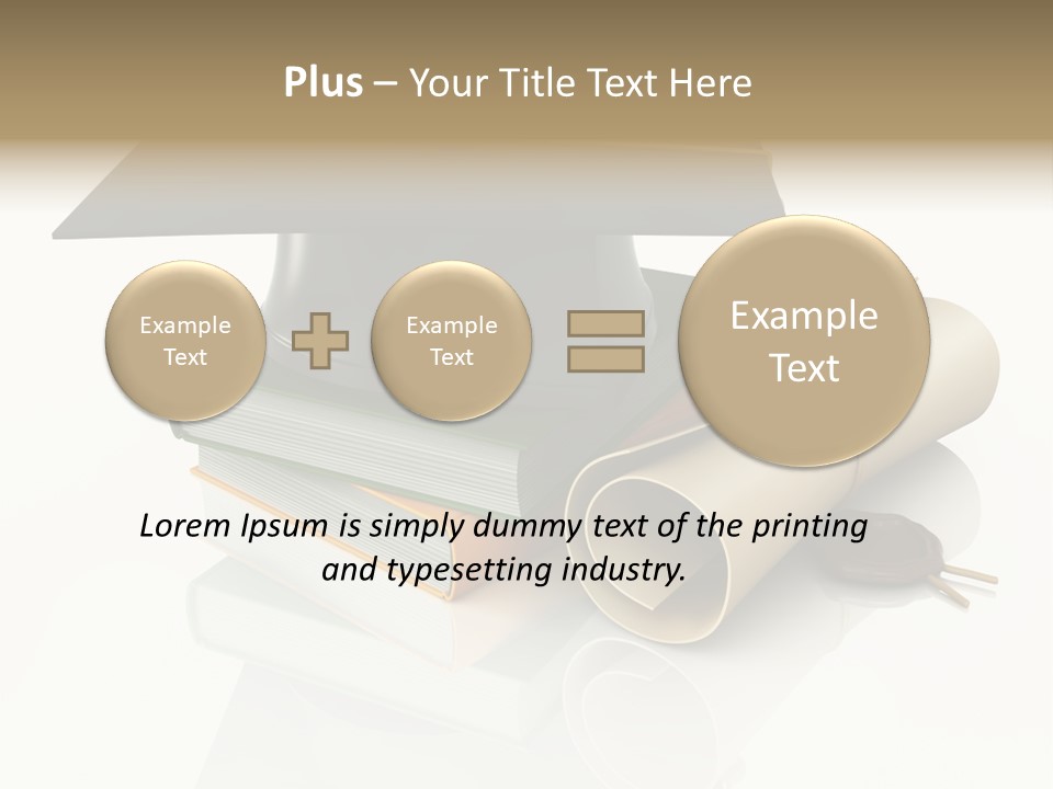 Graduating Cap School PowerPoint Template