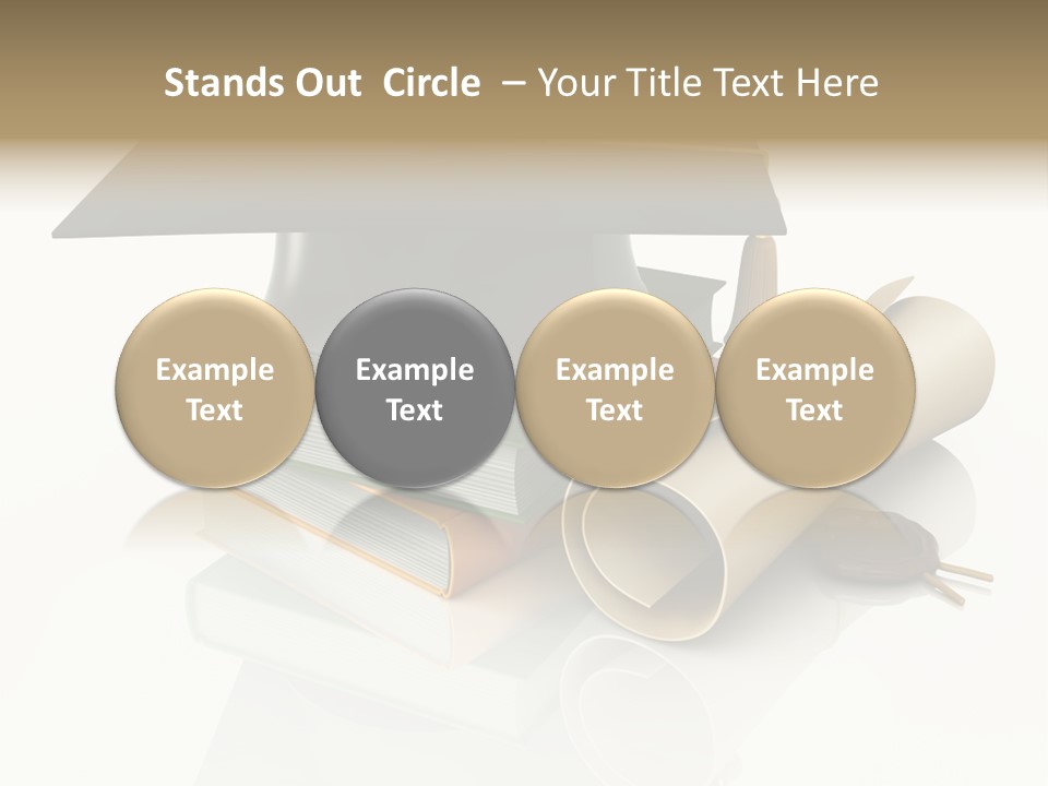 Graduating Cap School PowerPoint Template