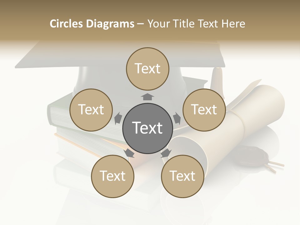 Graduating Cap School PowerPoint Template