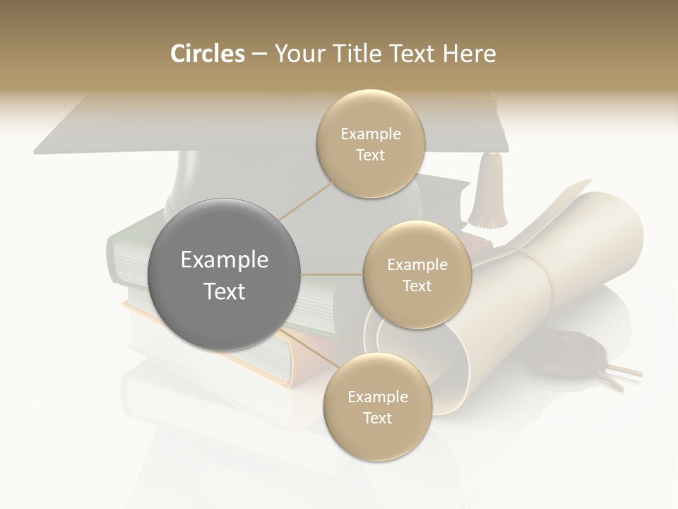 Graduating Cap School PowerPoint Template