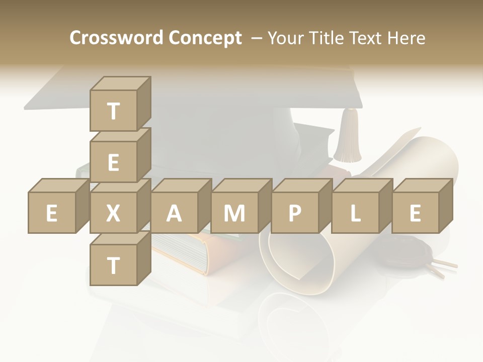 Graduating Cap School PowerPoint Template