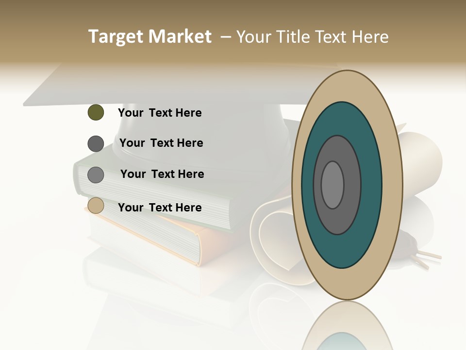 Graduating Cap School PowerPoint Template