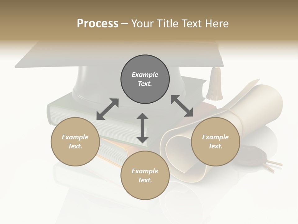 Graduating Cap School PowerPoint Template