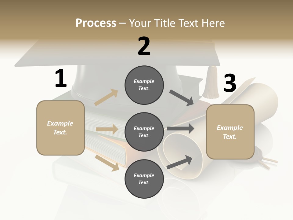 Graduating Cap School PowerPoint Template