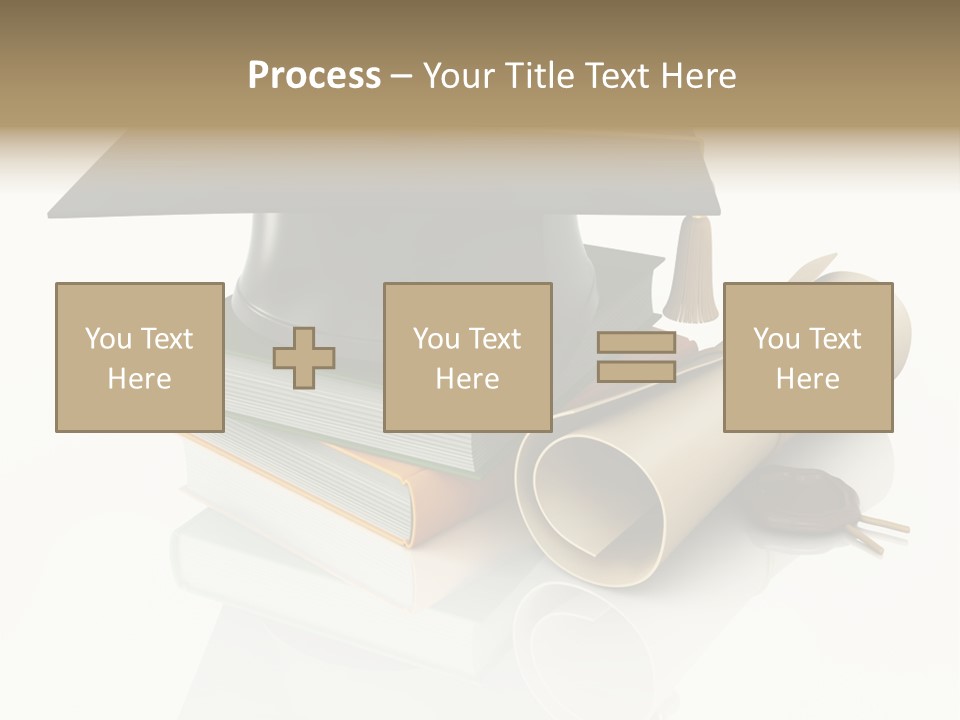 Graduating Cap School PowerPoint Template