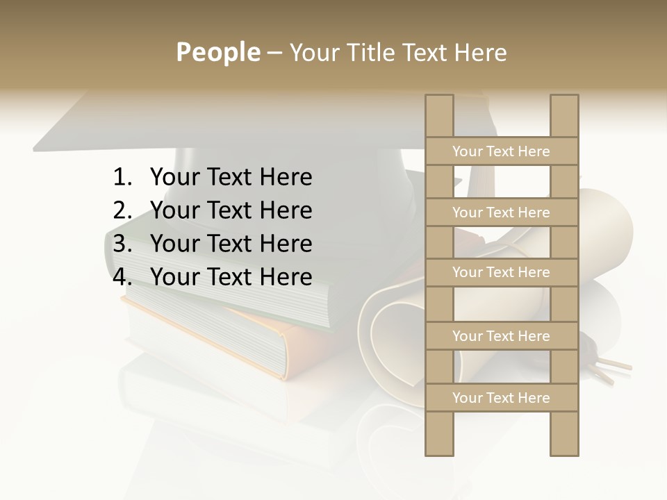 Graduating Cap School PowerPoint Template