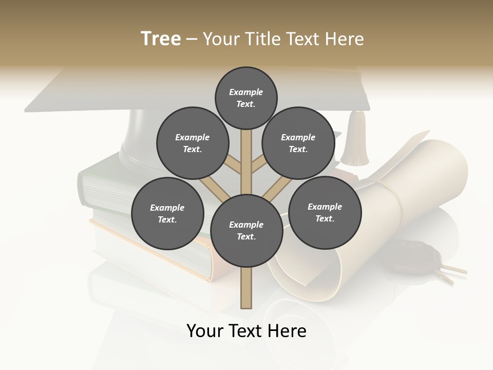 Graduating Cap School PowerPoint Template