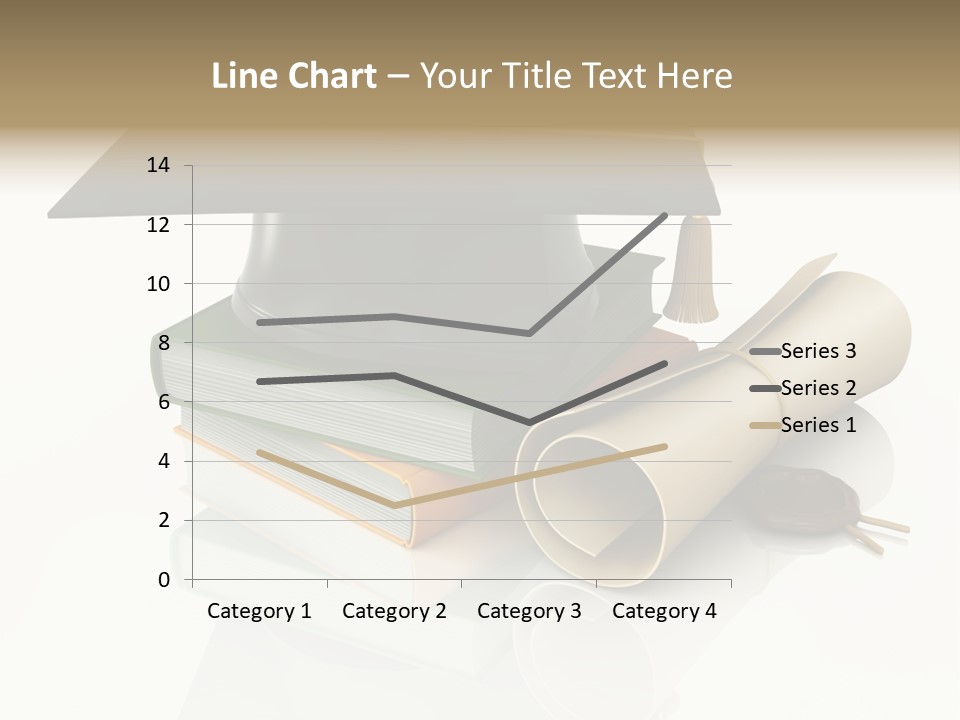 Graduating Cap School PowerPoint Template