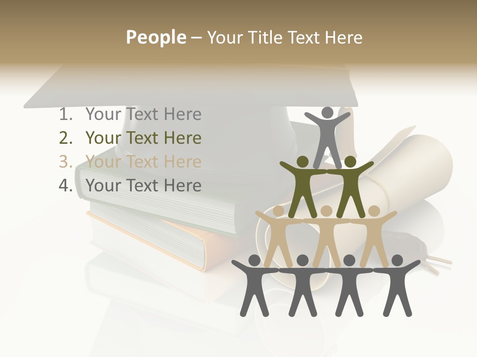 Graduating Cap School PowerPoint Template