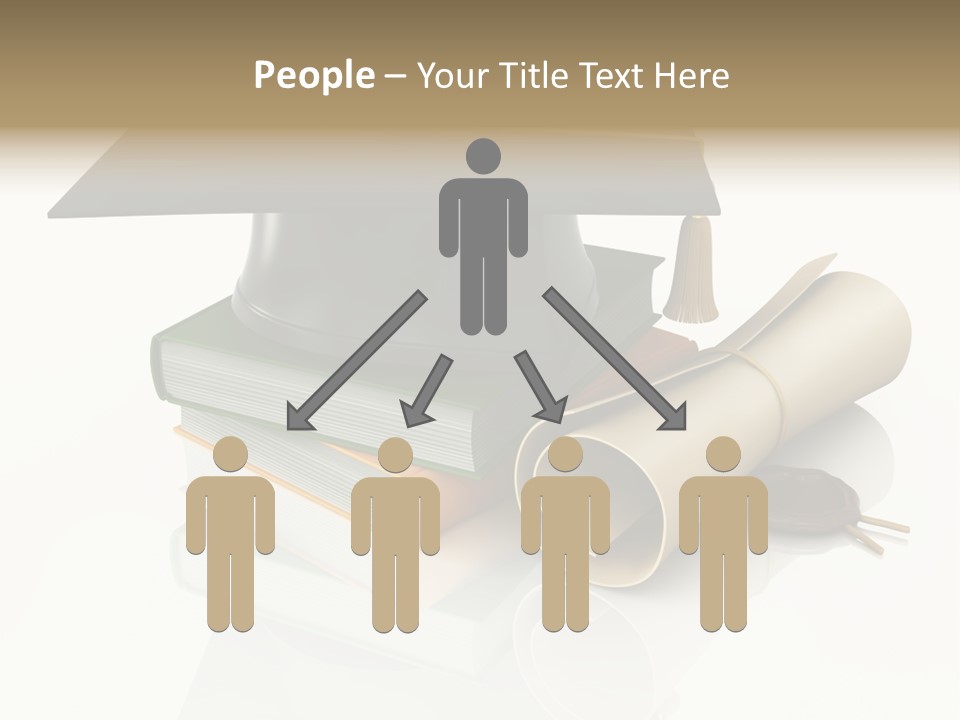 Graduating Cap School PowerPoint Template