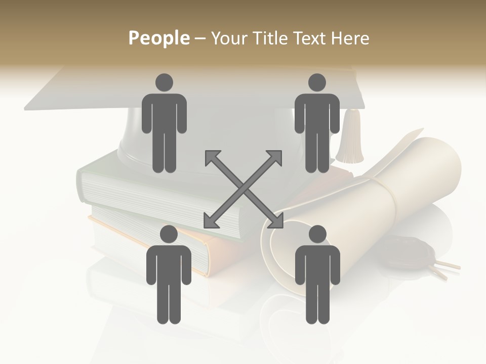 Graduating Cap School PowerPoint Template