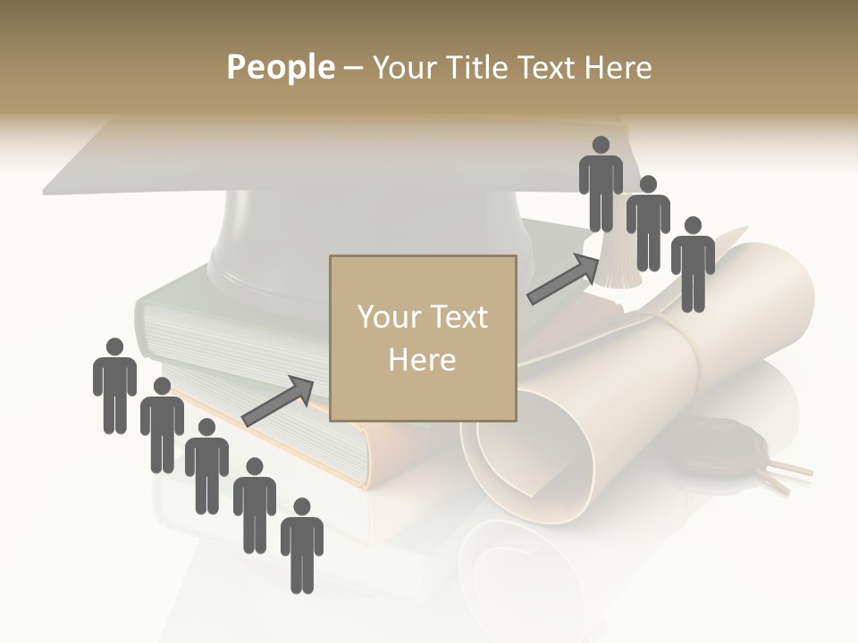 Graduating Cap School PowerPoint Template