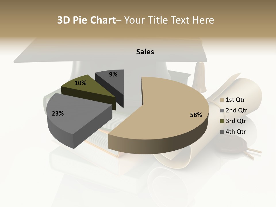 Graduating Cap School PowerPoint Template