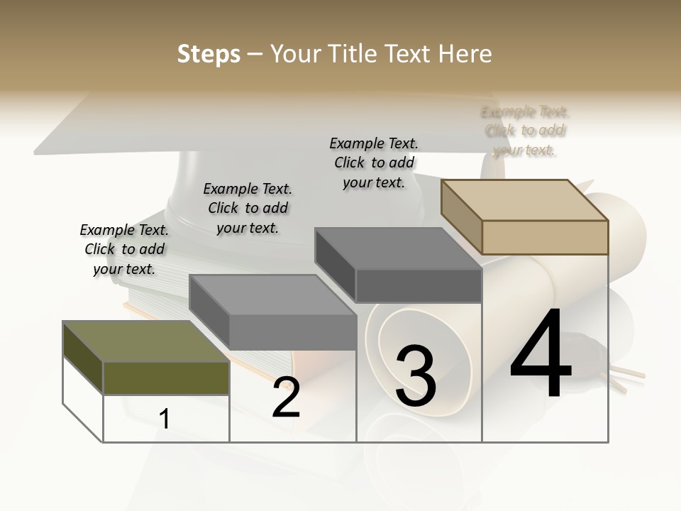 Graduating Cap School PowerPoint Template