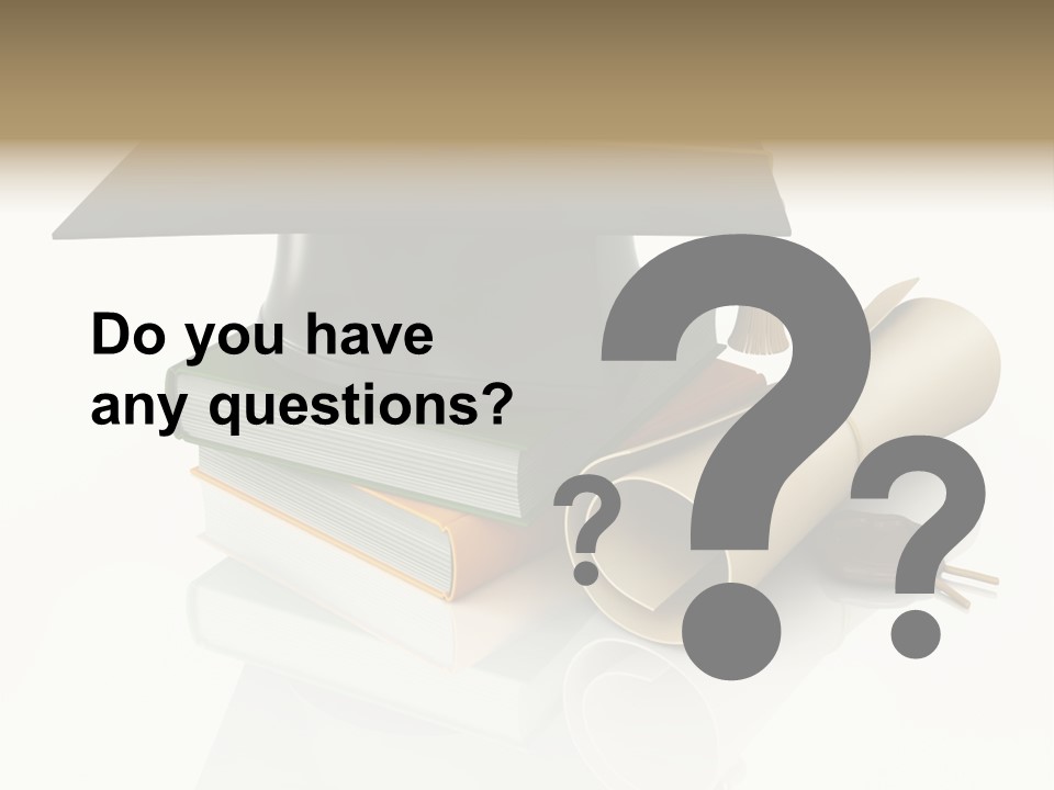 Graduating Cap School PowerPoint Template