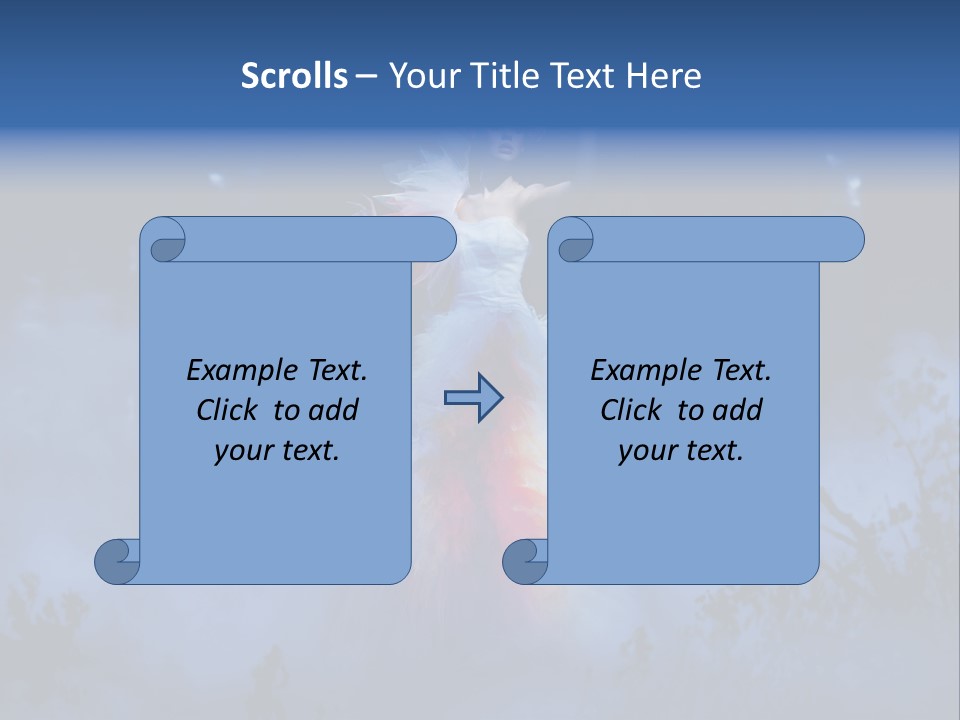 Grass Woman Elegance PowerPoint Template