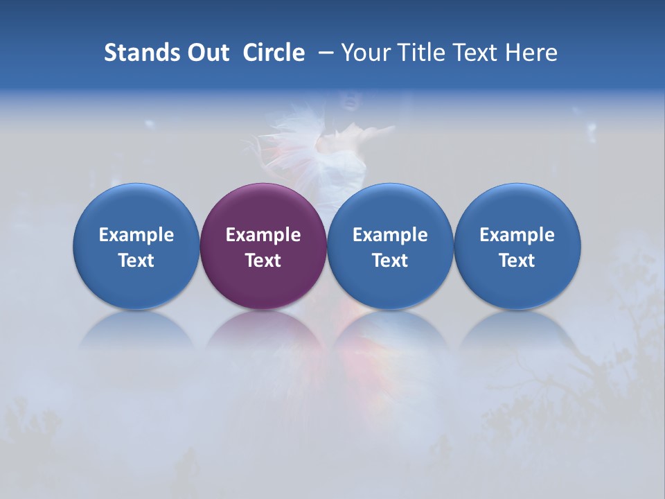 Grass Woman Elegance PowerPoint Template