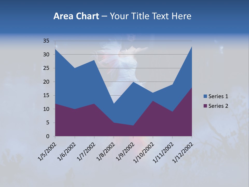 Grass Woman Elegance PowerPoint Template