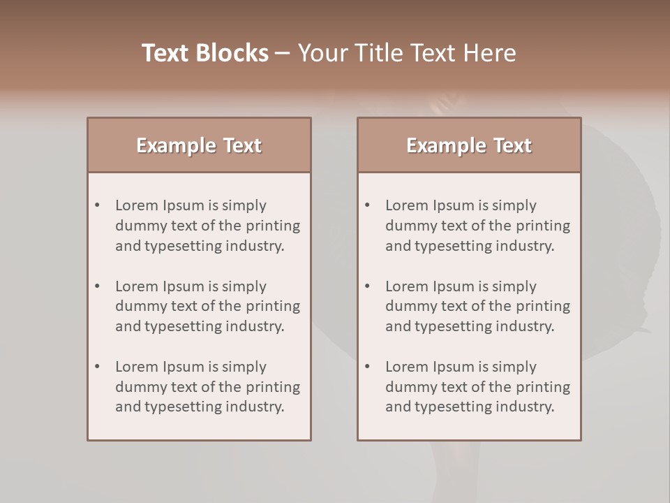 Seduce Hands Figure PowerPoint Template