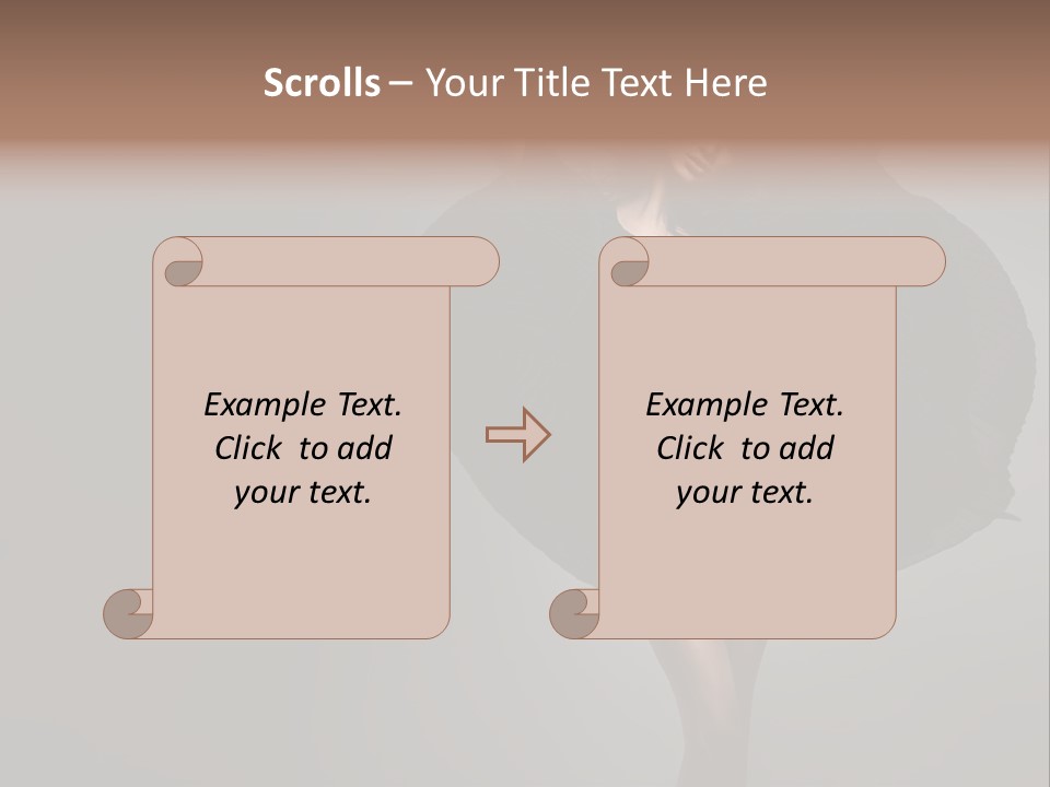 Seduce Hands Figure PowerPoint Template