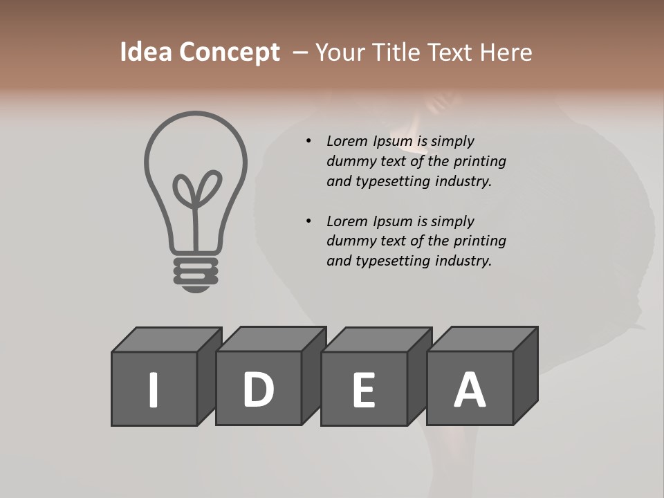 Seduce Hands Figure PowerPoint Template