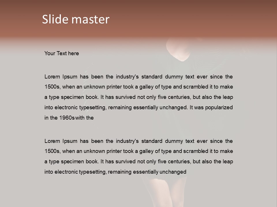 Romantic Model Woman PowerPoint Template