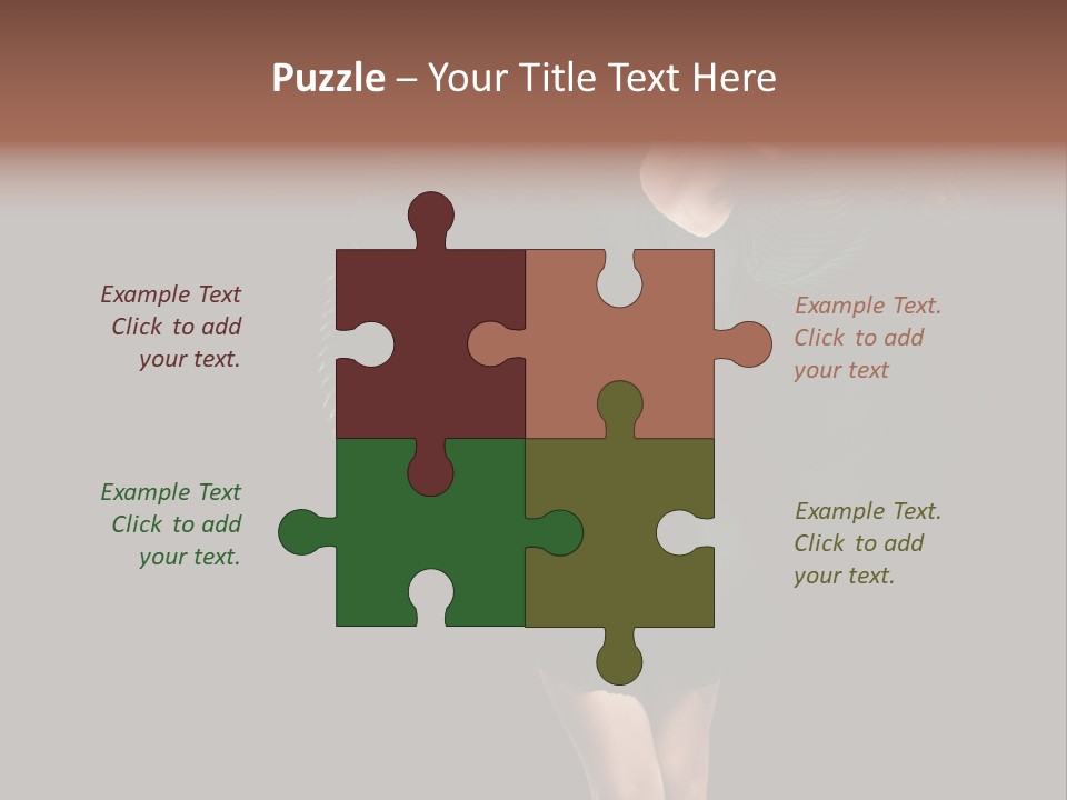 Romantic Model Woman PowerPoint Template