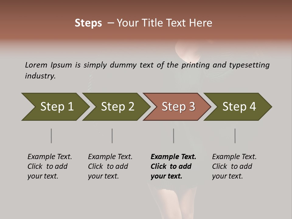 Romantic Model Woman PowerPoint Template