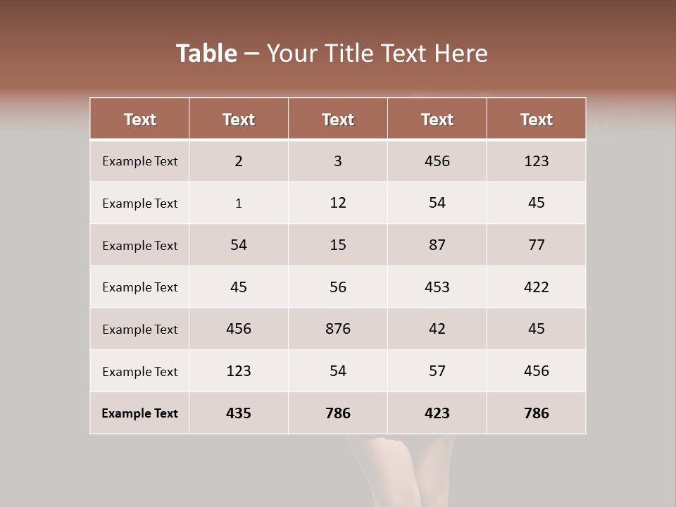 Romantic Model Woman PowerPoint Template