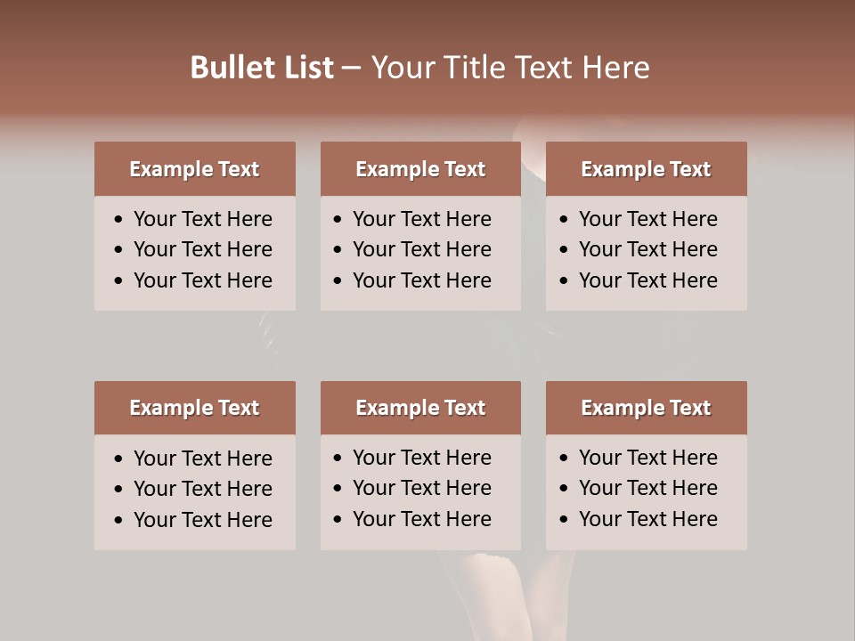 Romantic Model Woman PowerPoint Template