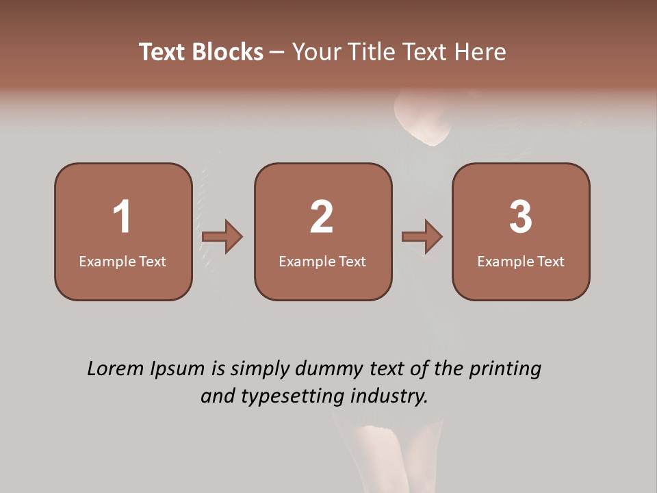 Romantic Model Woman PowerPoint Template