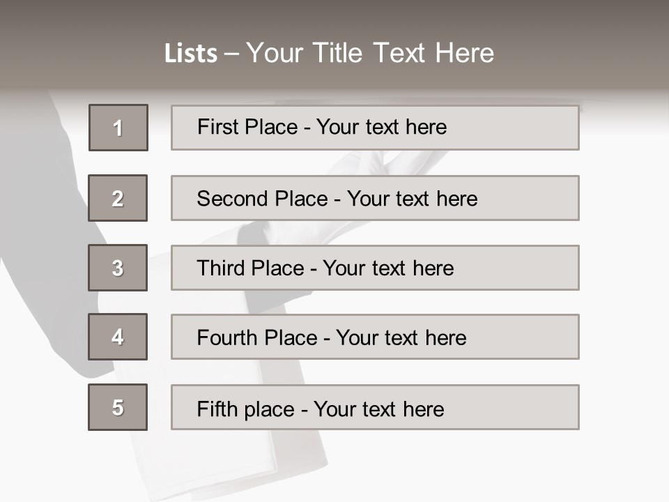Carry Arm Detail PowerPoint Template