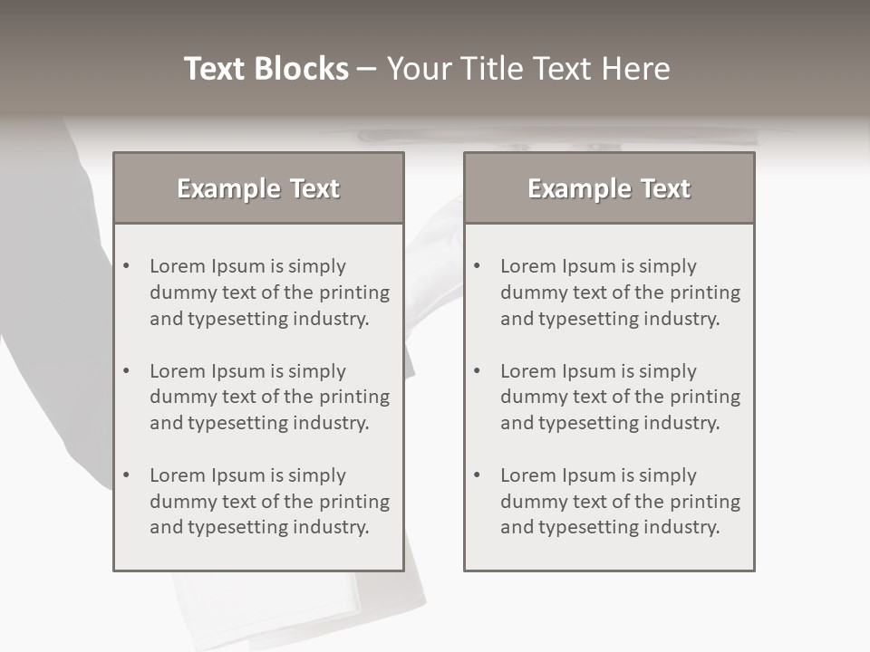 Carry Arm Detail PowerPoint Template