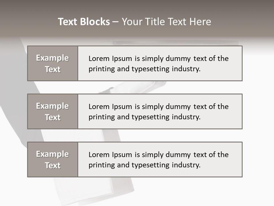 Carry Arm Detail PowerPoint Template