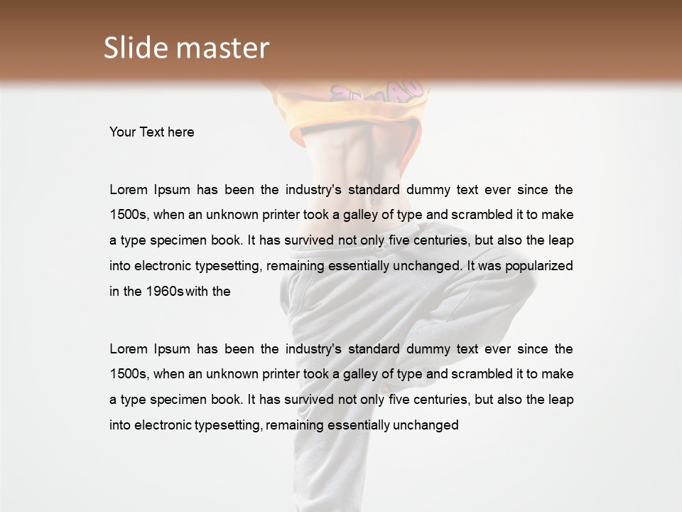 Stretching Exercise Gymnastic PowerPoint Template