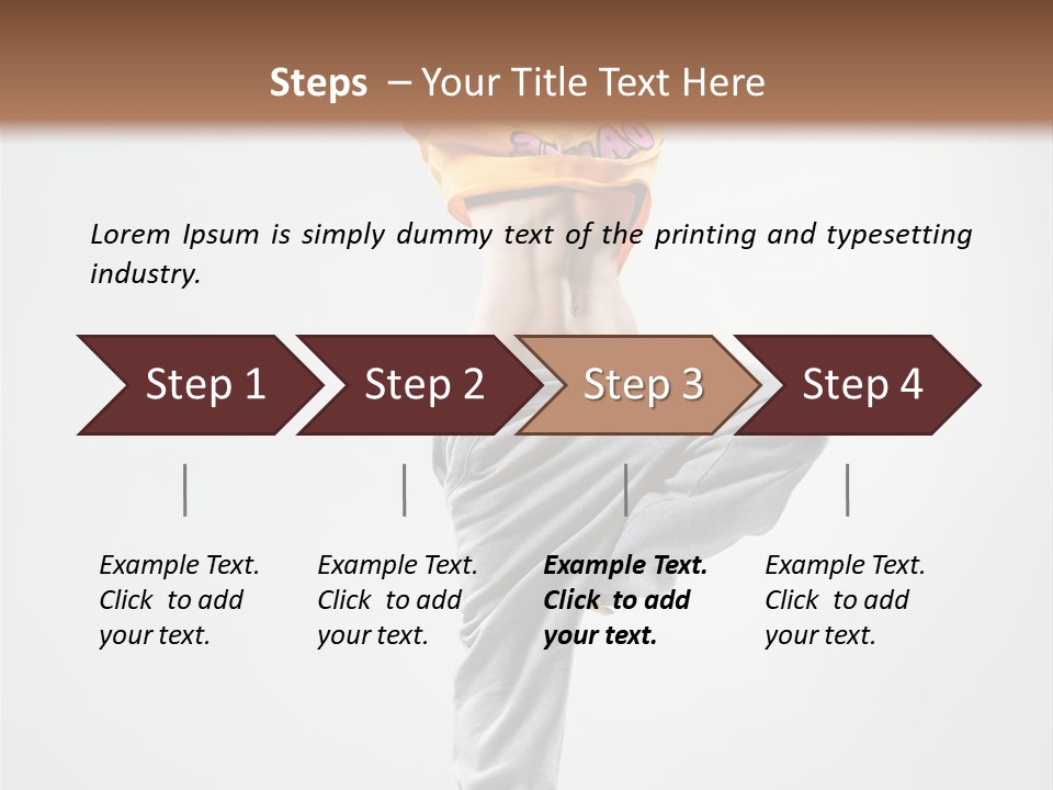 Stretching Exercise Gymnastic PowerPoint Template