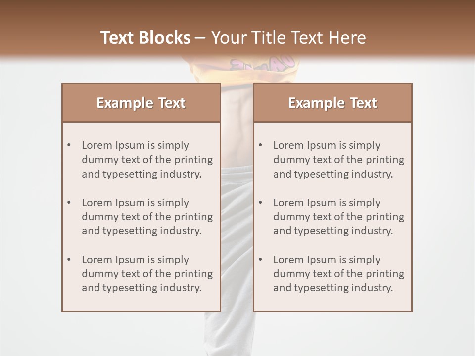 Stretching Exercise Gymnastic PowerPoint Template