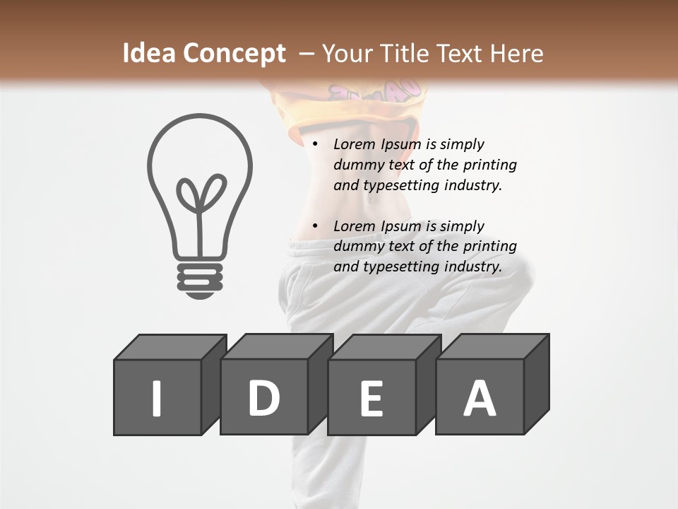 Stretching Exercise Gymnastic PowerPoint Template