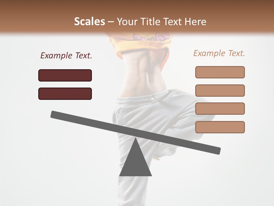 Stretching Exercise Gymnastic PowerPoint Template