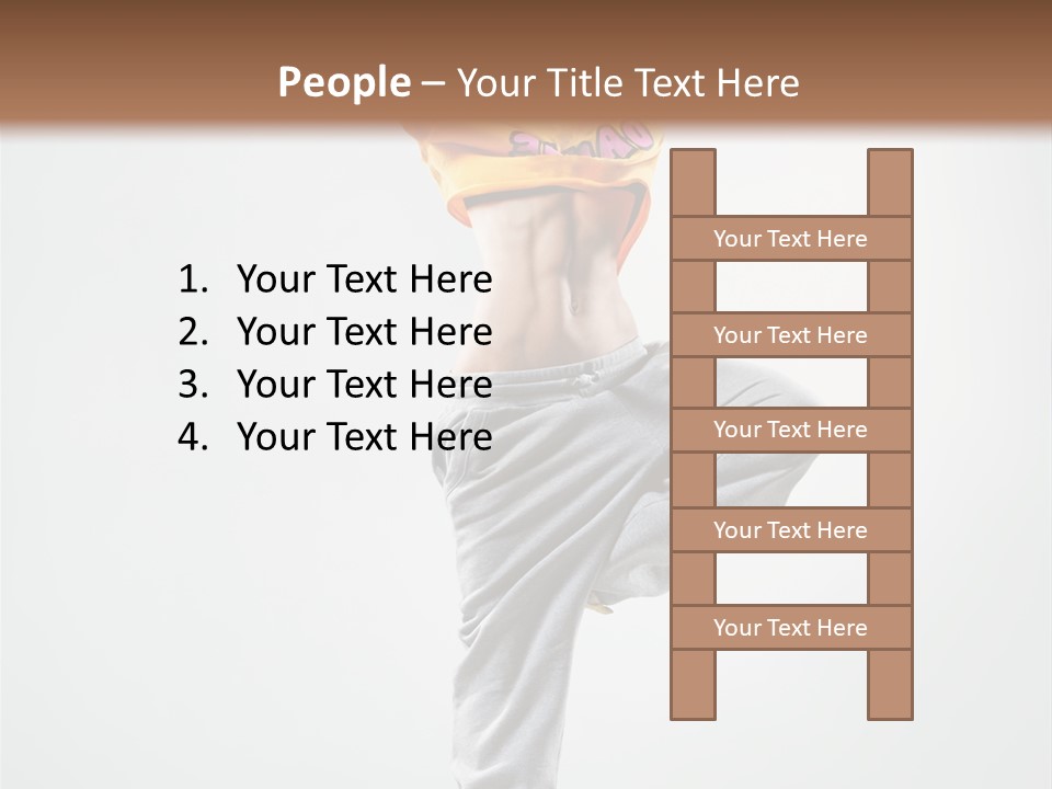 Stretching Exercise Gymnastic PowerPoint Template