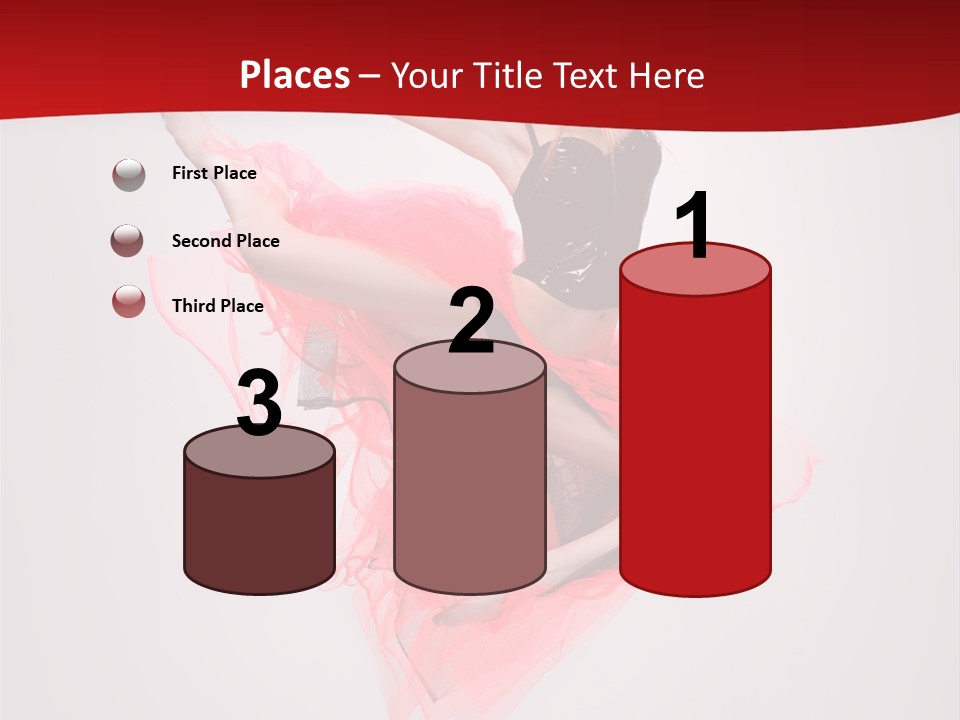 Woman Posing Ballerina PowerPoint Template