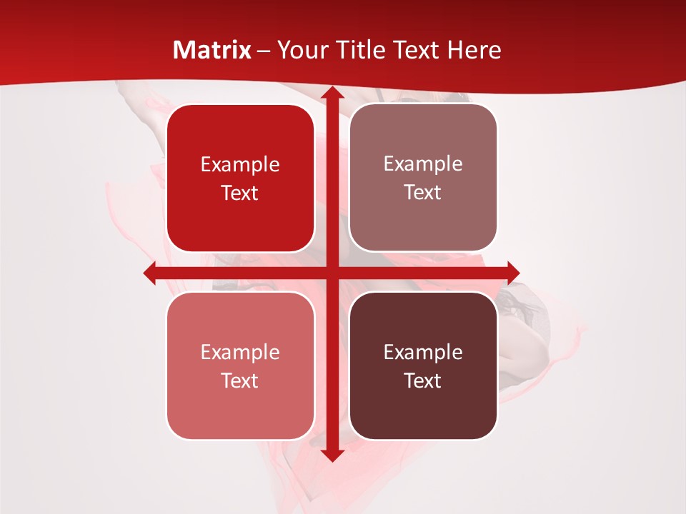 Woman Posing Ballerina PowerPoint Template