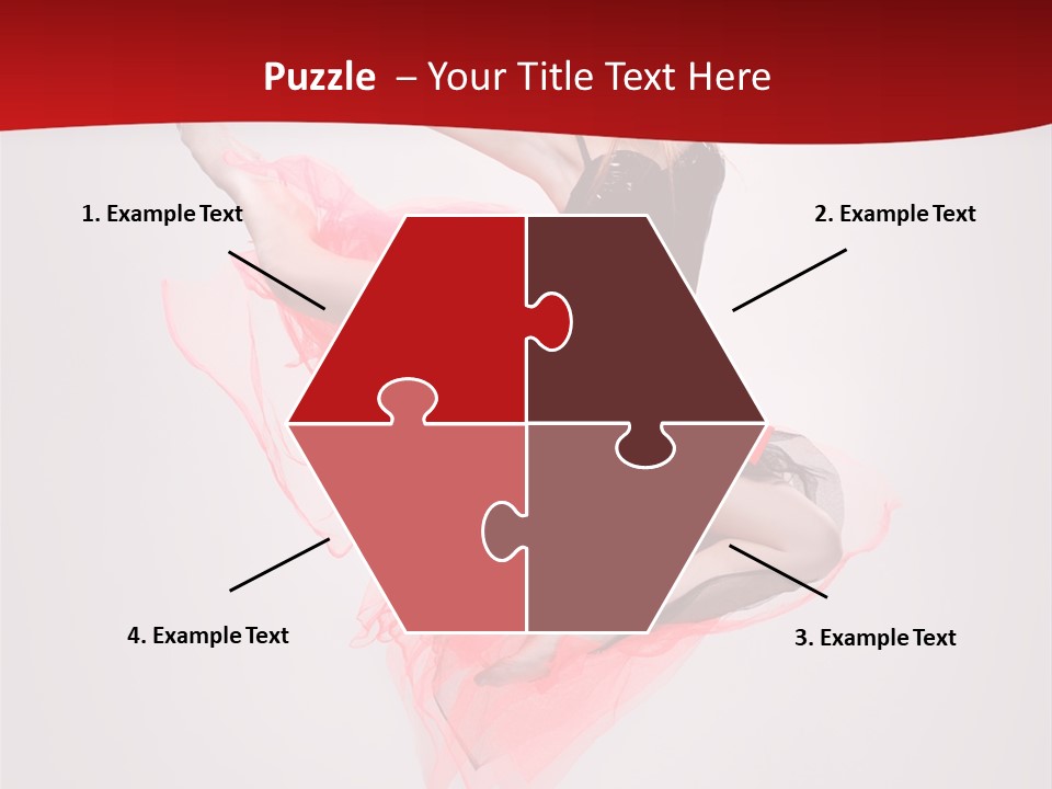 Woman Posing Ballerina PowerPoint Template