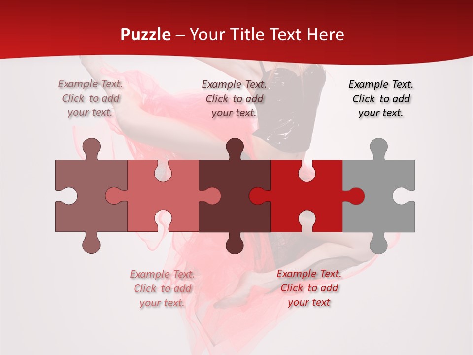 Woman Posing Ballerina PowerPoint Template